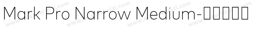 Mark Pro Narrow Medium字体转换